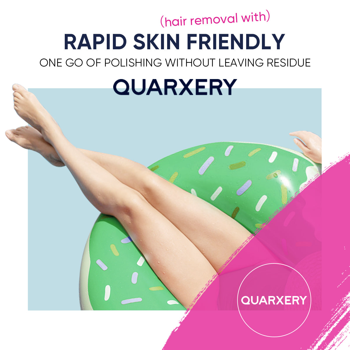 Crema Depilatoria QUARXERY para Mujeres y Hombres, Gel Depilatorio Indoloro, Loción para Eliminar el Vello No Deseado, Apto para Todo Tipo de Piel, 60ml / 2.11oz