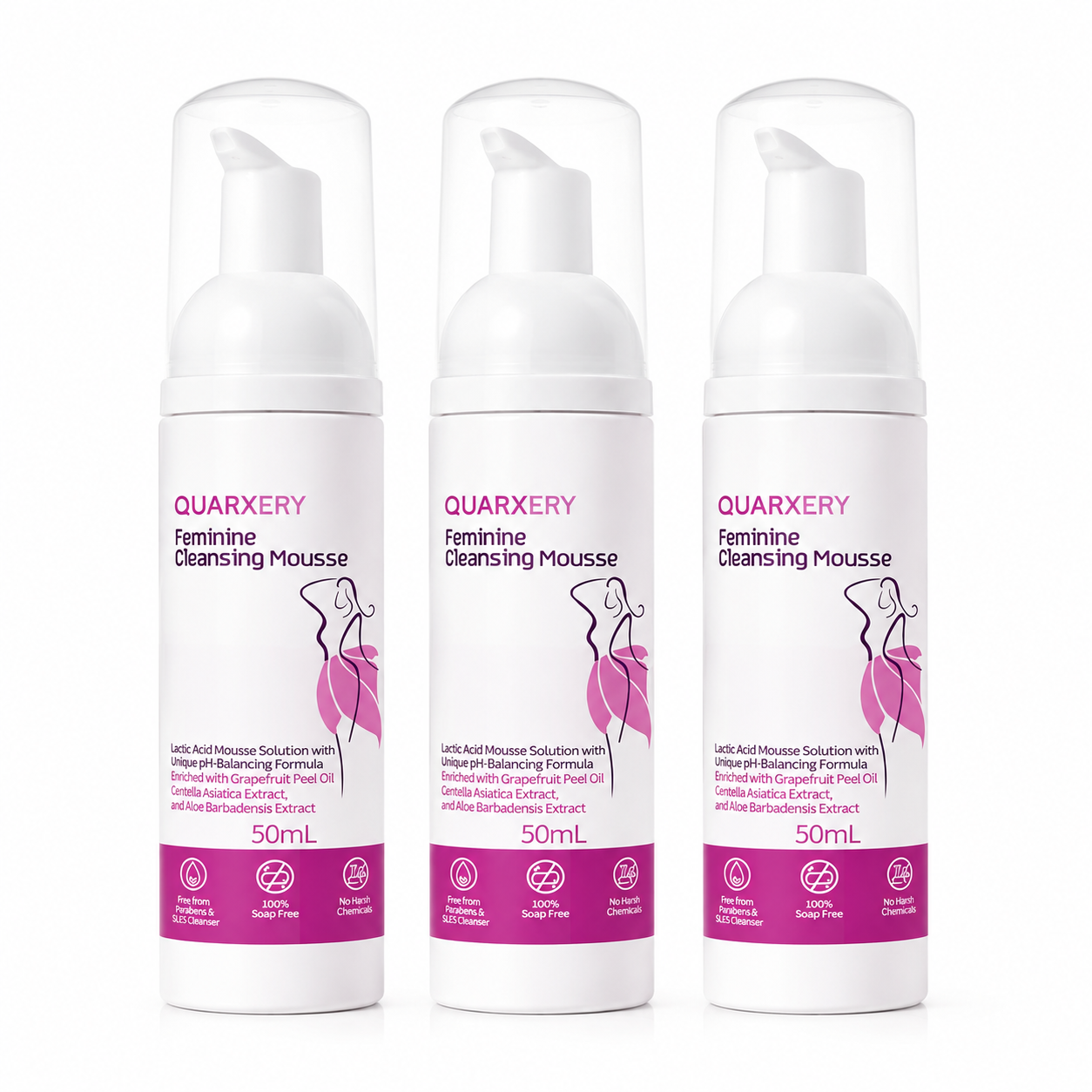 [MX]Quarxery Espuma limpiadora para mujeres 50 ml
