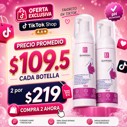 [MX]Quarxery Espuma limpiadora para mujeres 50 ml